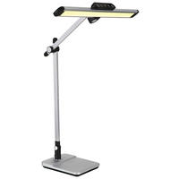 GLOBO LED-Tischleuchte silber schwarz Kunststoff Aluminium B/H/T: ca. 50x61,2x36,8 cm LOPIRA - schwarz/silber (50,00/61,20/36,80cm) - GLOBO