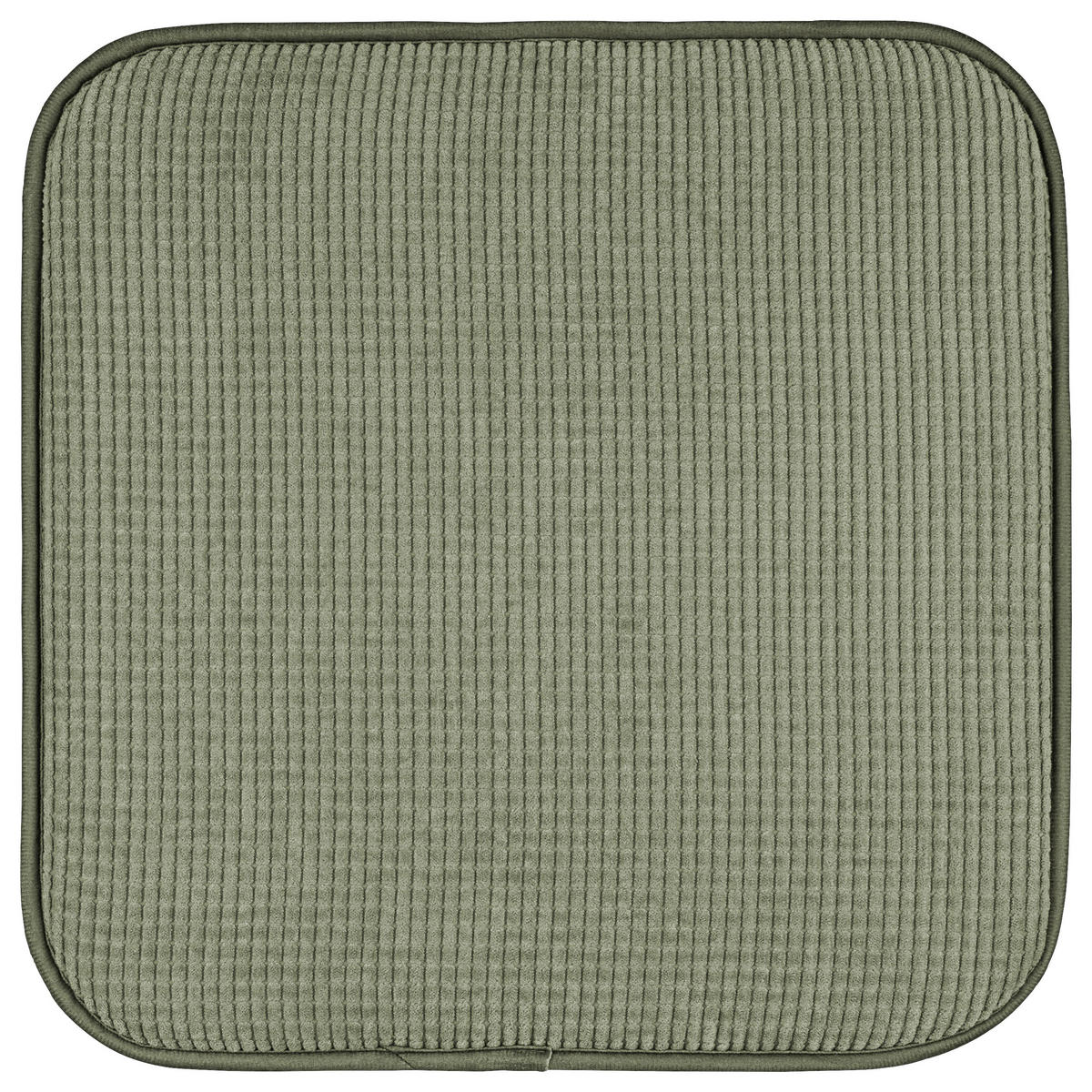 Sitzkissen Stuhlkissen_Waffelstruktur 38x38x2 - olive (38,00/38,00/2,00cm)