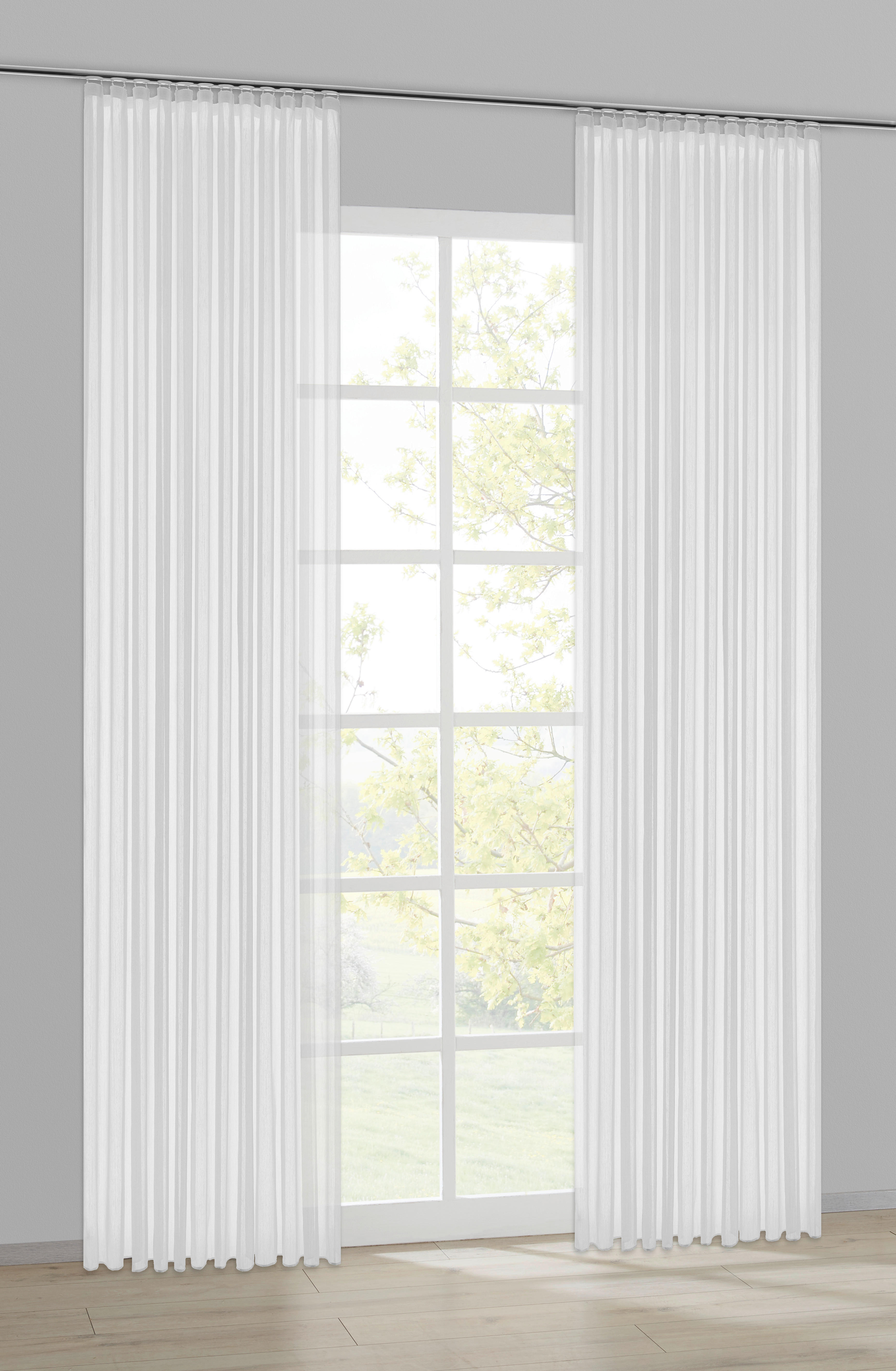 Fertigstore Carmen weiß B/L: ca. 245x300 cm Carmen - weiß (245,00/300,00cm) - silver edition