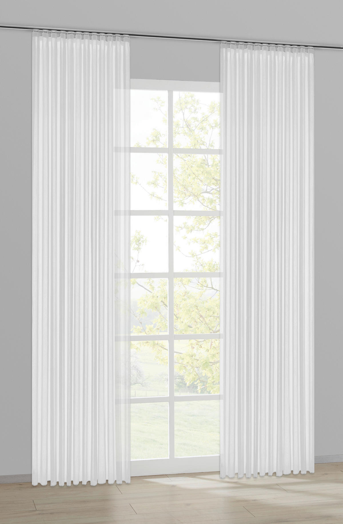 Fertigstore Carmen weiß B/L: ca. 245x300 cm Carmen - weiß (245,00/300,00cm) - silver edition