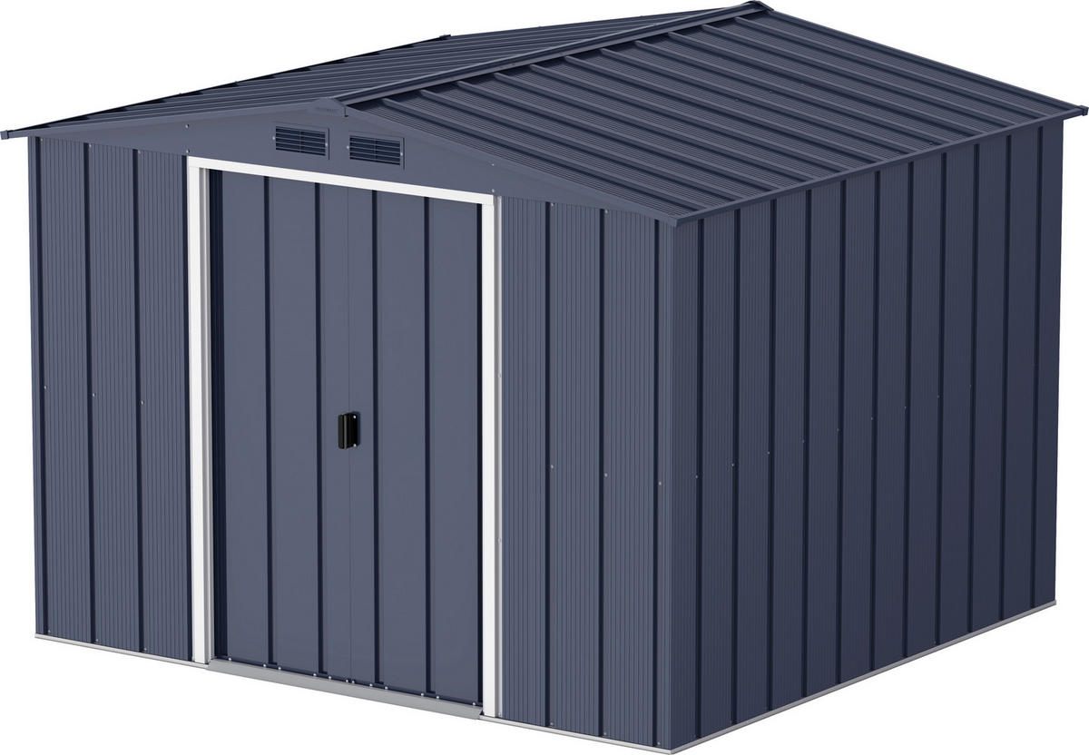 VCM Gerätehaus anthrazit B/H/L: ca. 262x191x234 cm Gerätehaus mit Schiebetür - anthrazit (234,00/262,00/191,00cm) - VCM