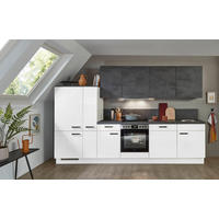 nobilia Küchenblock Flash Alpinweiß B/T: ca. 320x60 cm Flash - Beton/Alpinweiß (320,00/60,00cm) - nobilia