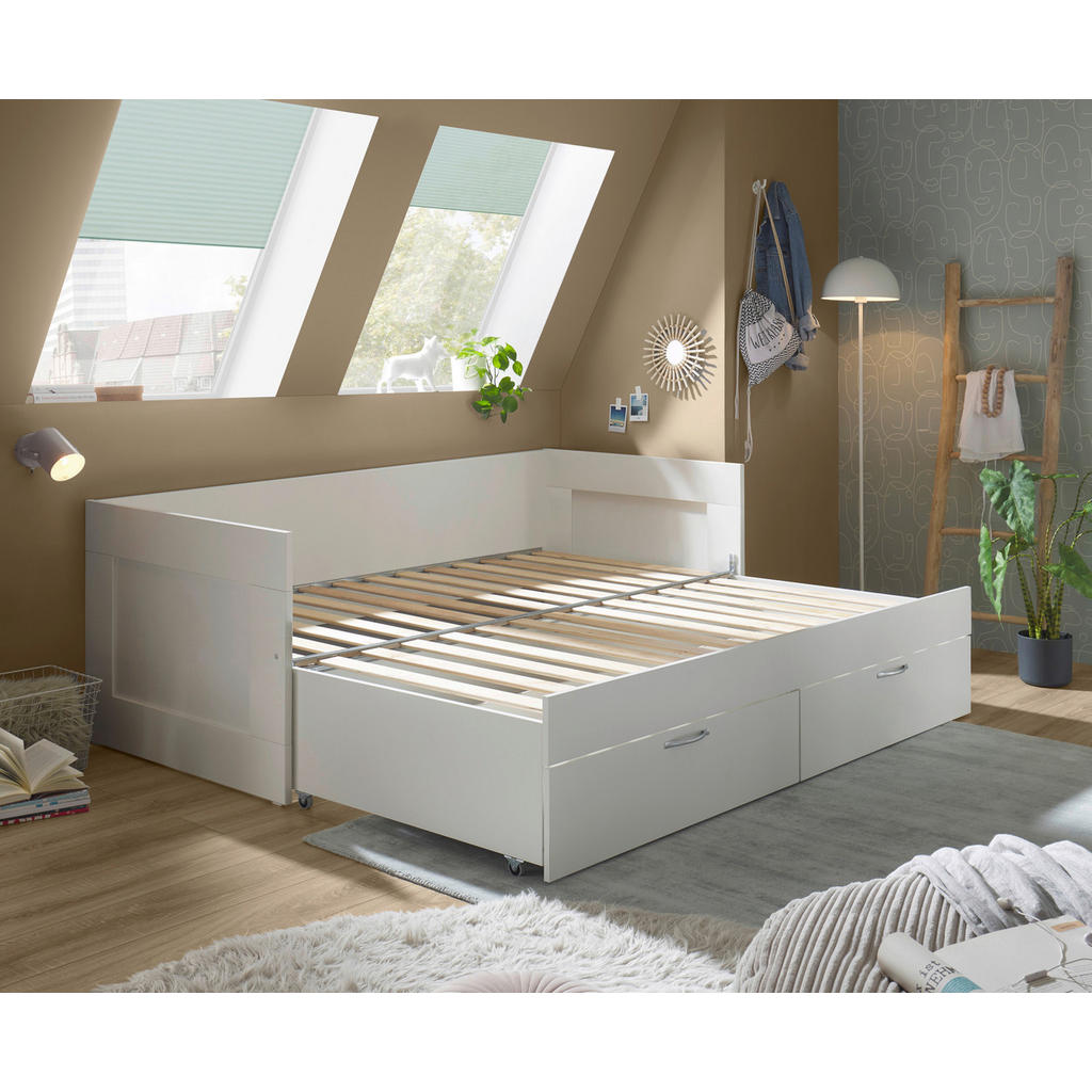 Thumbnail - Funktionsbett weiß Liegefläche B/L: ca. 90x200 cm