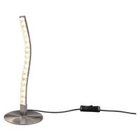 Reality Tischleuchte R52951107 nickel matt transparent Metall Kunststoff H/D: ca. 31x12 cm LED-Tischleuchte_Levi - nickel matt/transparent (12,00/31,00cm) - Reality