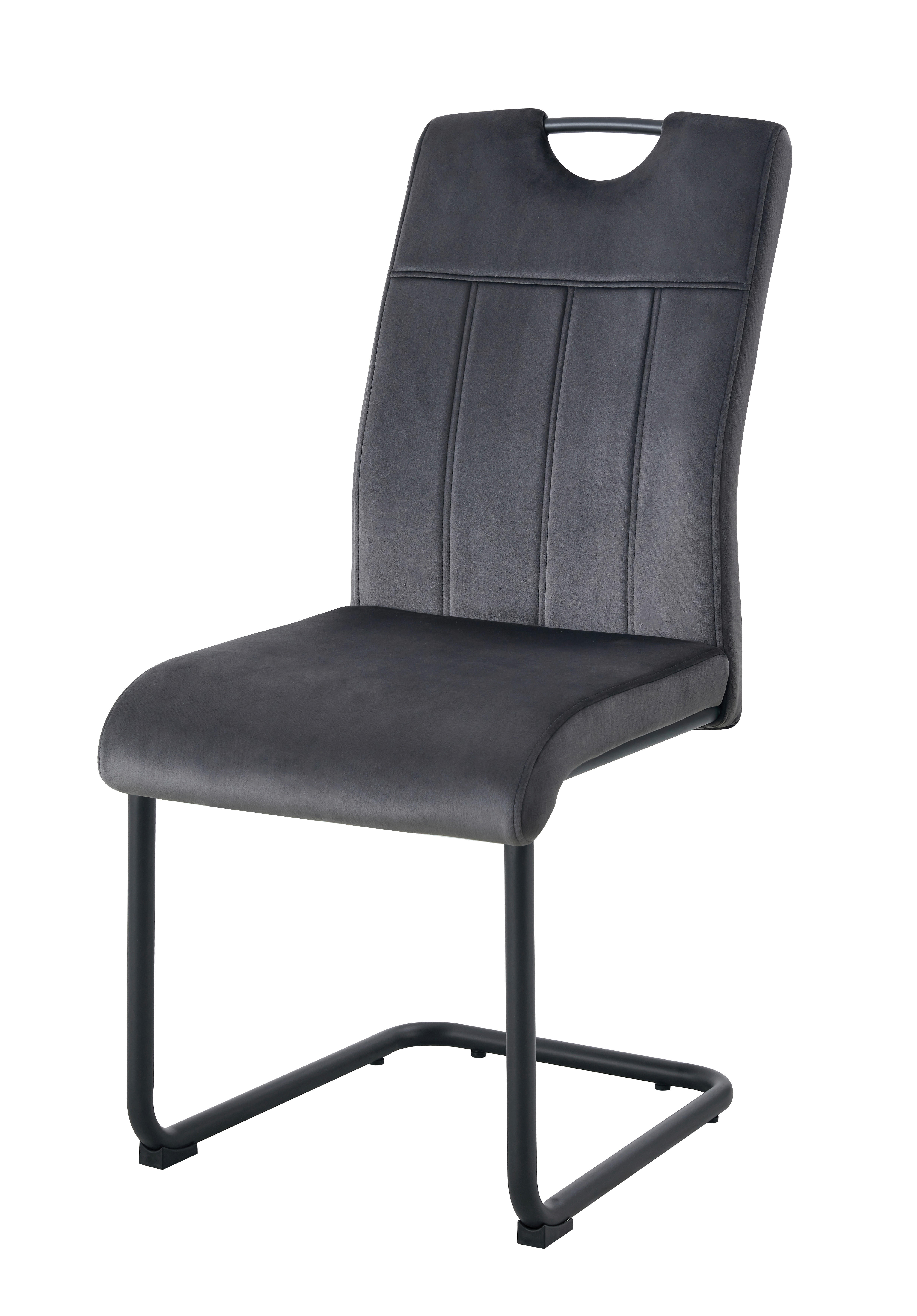 Schwingstuhl LISA, 2er Set anthrazit schwarz B/H/T: ca. 43x98x61 cm LISA, 2er Set - schwarz/anthrazit (43,00/98,00/61,00cm) - xonox.home