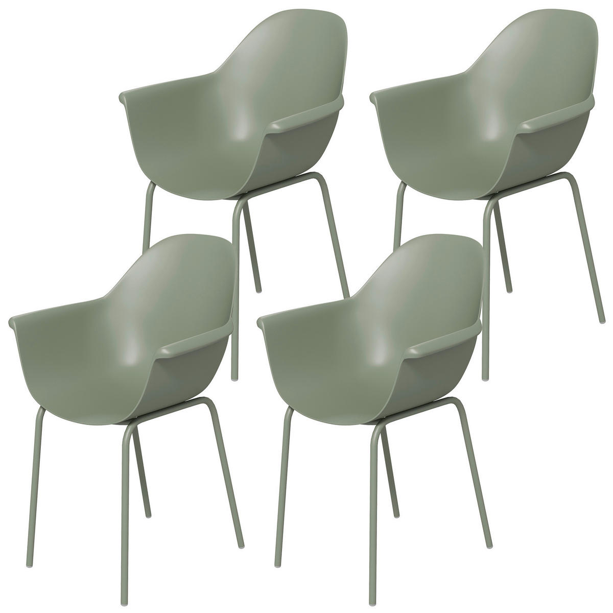Outsunny Bistro-Set grün Kunststoff B/H/L: ca. 55x84x59 cm Bistro-Set - grün (59,00/55,00/84,00cm) - Outsunny