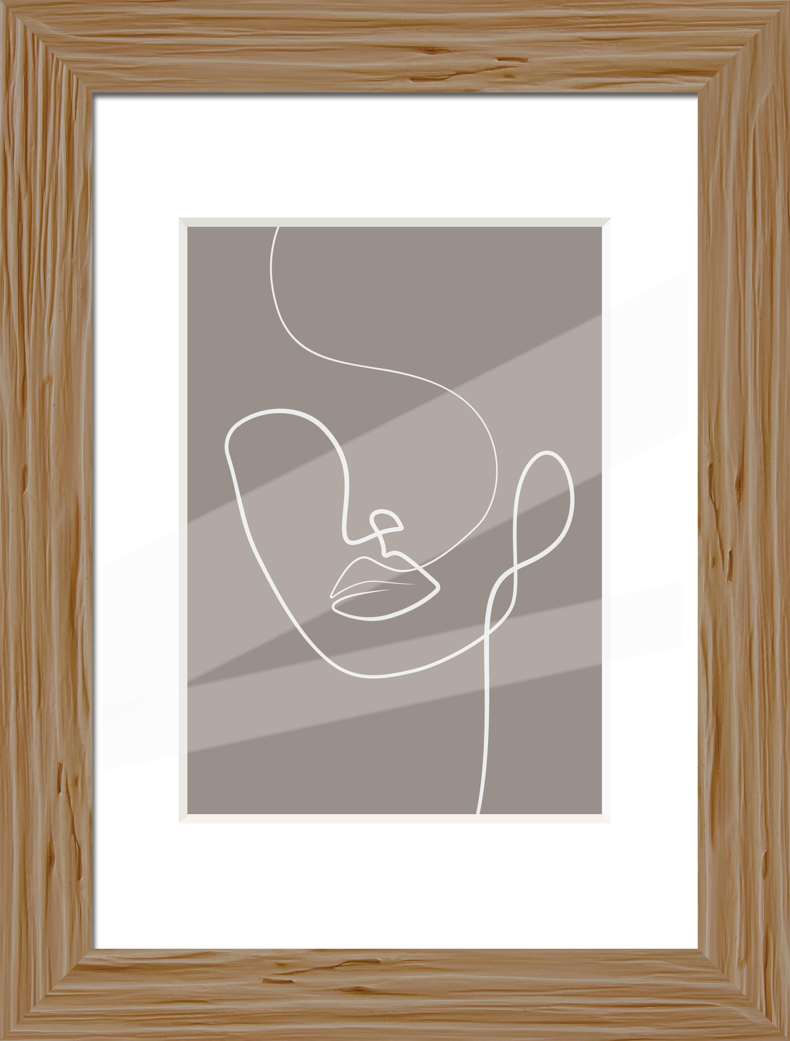 Bilderrahmen natur Holz B/L: ca. 21x29,7 cm Holzrahmen_Nordic 21x29,7 - natur (21,00/29,70cm)