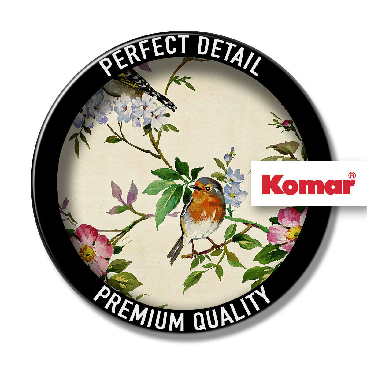 Komar Fototapete Bird Party D: ca. 125 cm Bird Party - (125,00cm) - Komar