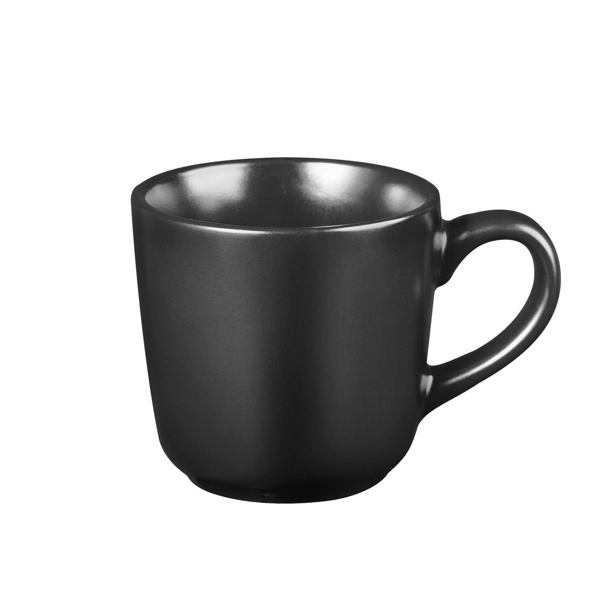 BERGNER Becherset CHARCOAL schwarz Steingut 2 tlg. CHARCOAL - schwarz (19,70/10,00/9,60cm) - BERGNER