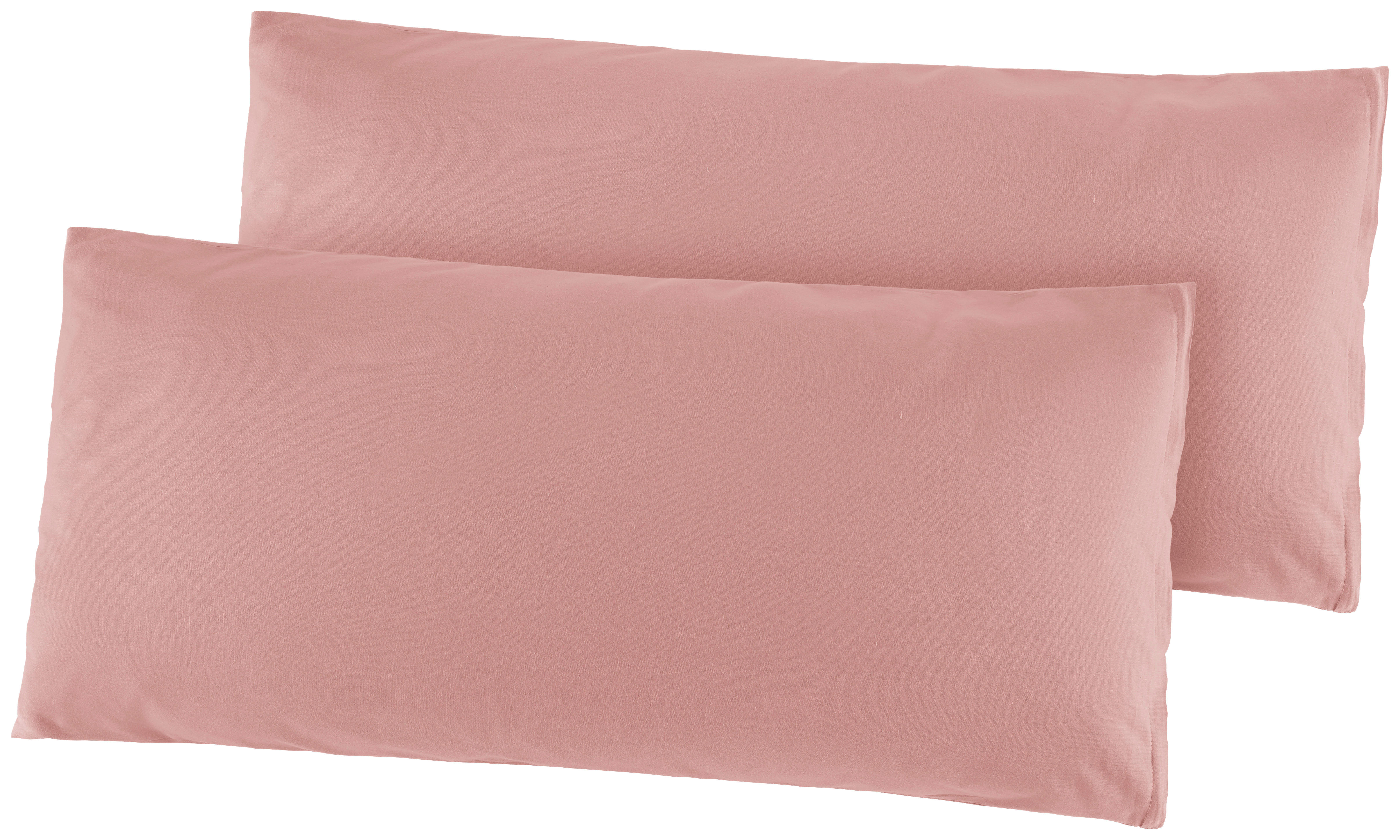 Kissenhülle Renforce Kissenbezug-Renforce_2erPack 40x80 - altrosa (40,00/80,00cm)