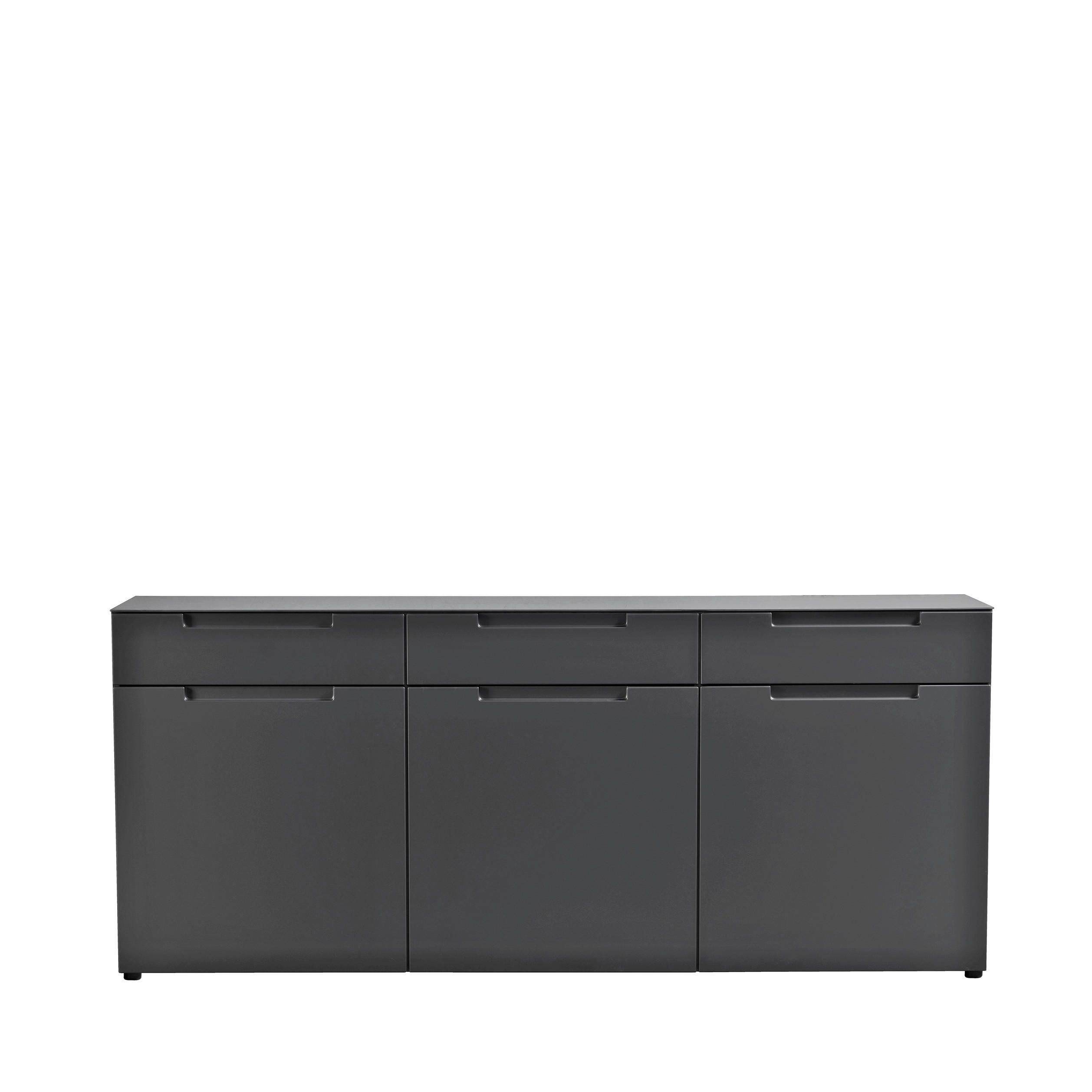 Sideboard Mailand anthrazit matt MDF B/H/T: ca. 192x83x40 cm Mailand - anthrazit (192,00/83,00/40,00cm)