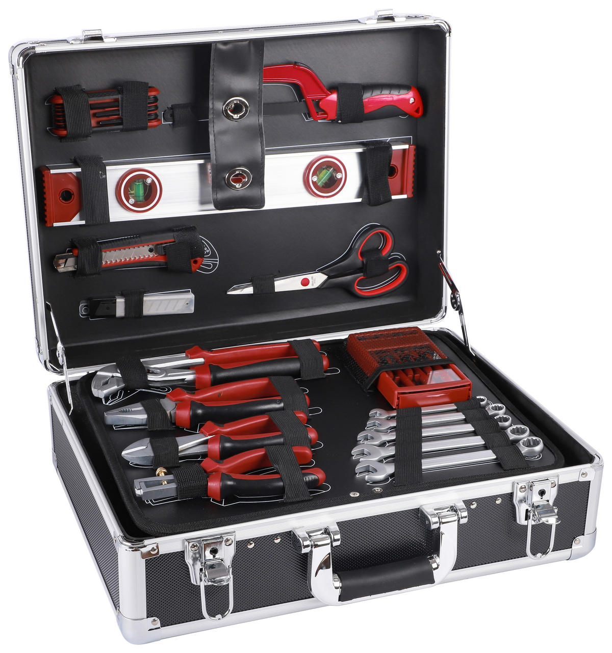 Werkzeugkoffer B/H/T: ca. 45,5x17x35 cm 128 tlg. Werkzeugkoffer_128tlg. - (45,50/17,00/35,00cm)