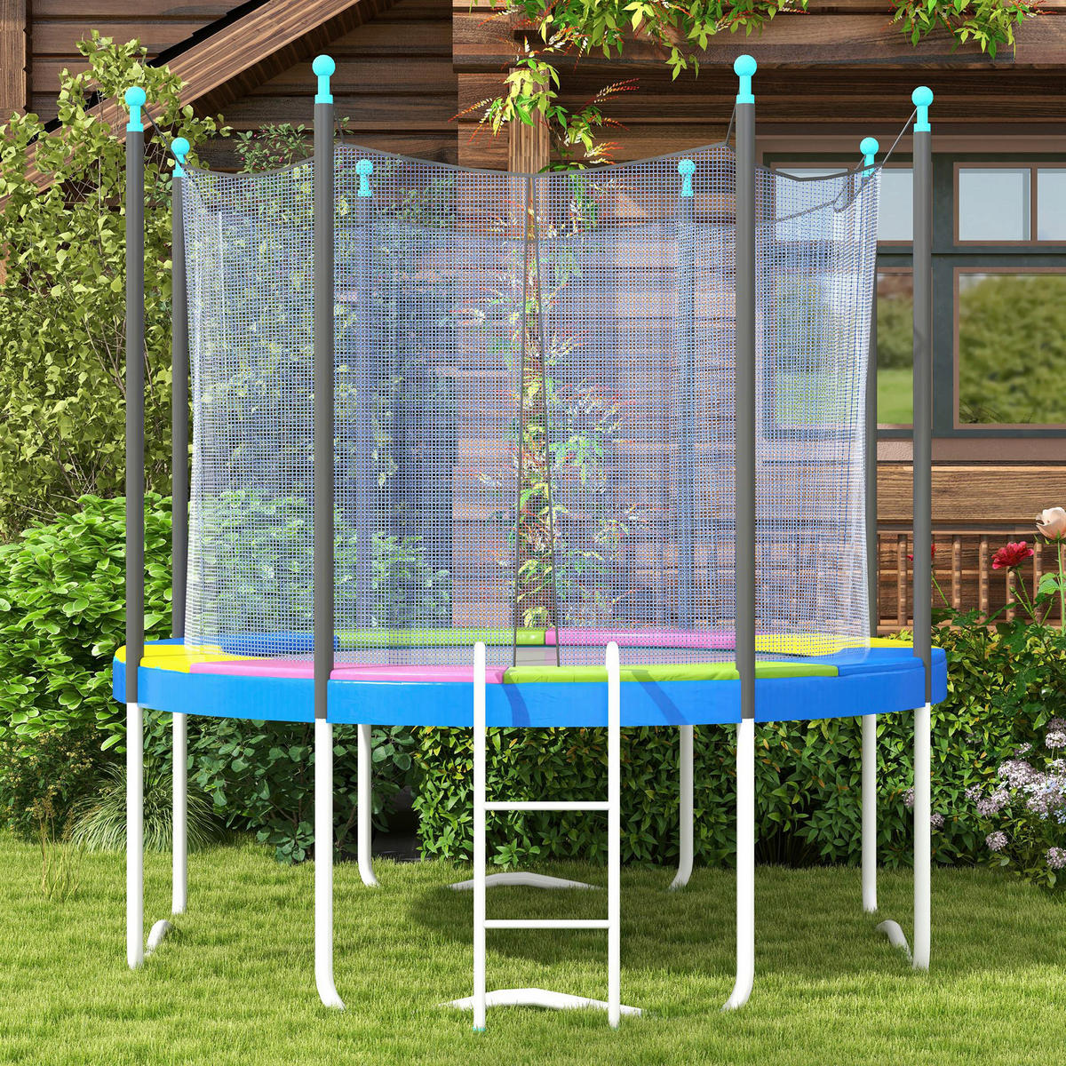 SPORTNOW Trampolin-Zubehör bunt B/H/L: ca. 244x244x30 cm Trampolinzubehör - bunt (30,00/244,00/244,00cm) - SPORTNOW