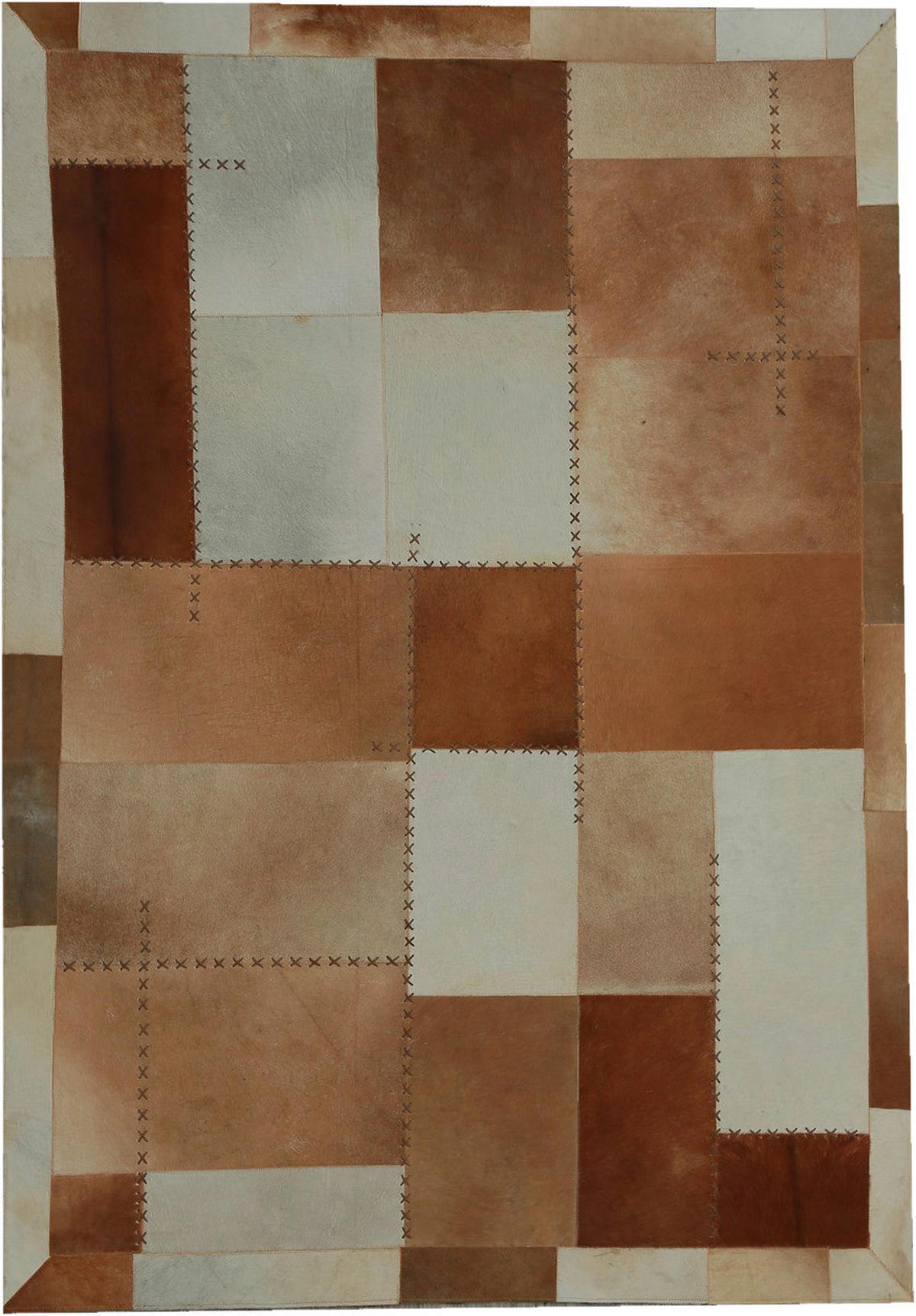 Kayoom Kurzflorteppich Mystic 110 braun B/L: ca. 80x150 cm Mystic 110 - braun/mehrfarbig (80,00/150,00cm) - Kayoom