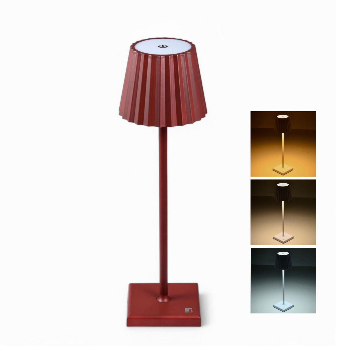 BERGNER LED-Tischleuchte rot B/H: ca. 11,6x38 cm MAROON - rot (11,60/38,00cm) - BERGNER
