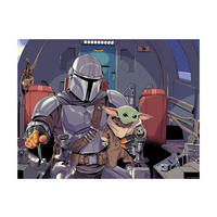 Komar Poster Mandalorian The Child Cockpit Disney B/L: ca. 50x40 cm Mandalorian The Child Cockpit - (50,00/40,00cm) - Komar