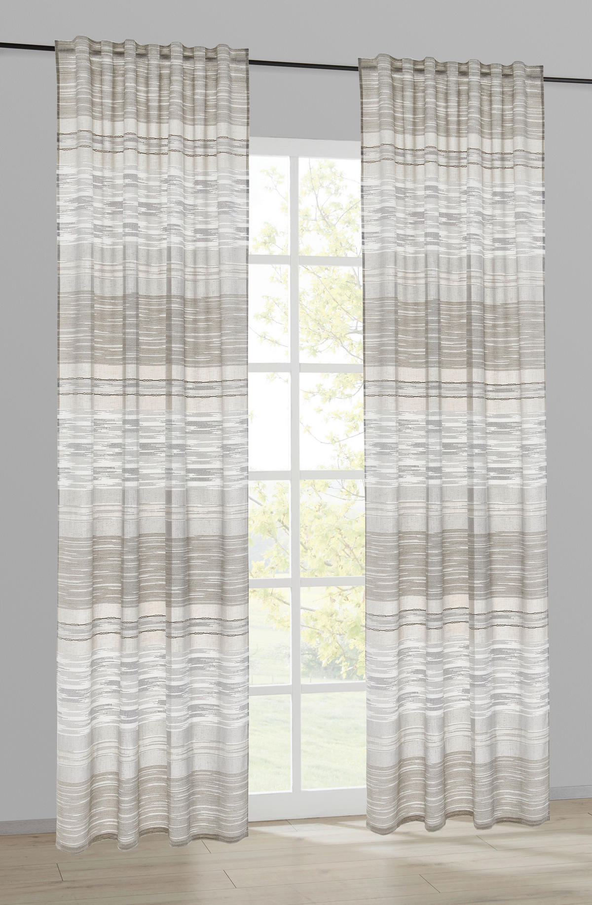 Kombivorhang Greta braun B/L: ca. 140x245 cm Greta - braun (140,00/245,00cm) - POCOline