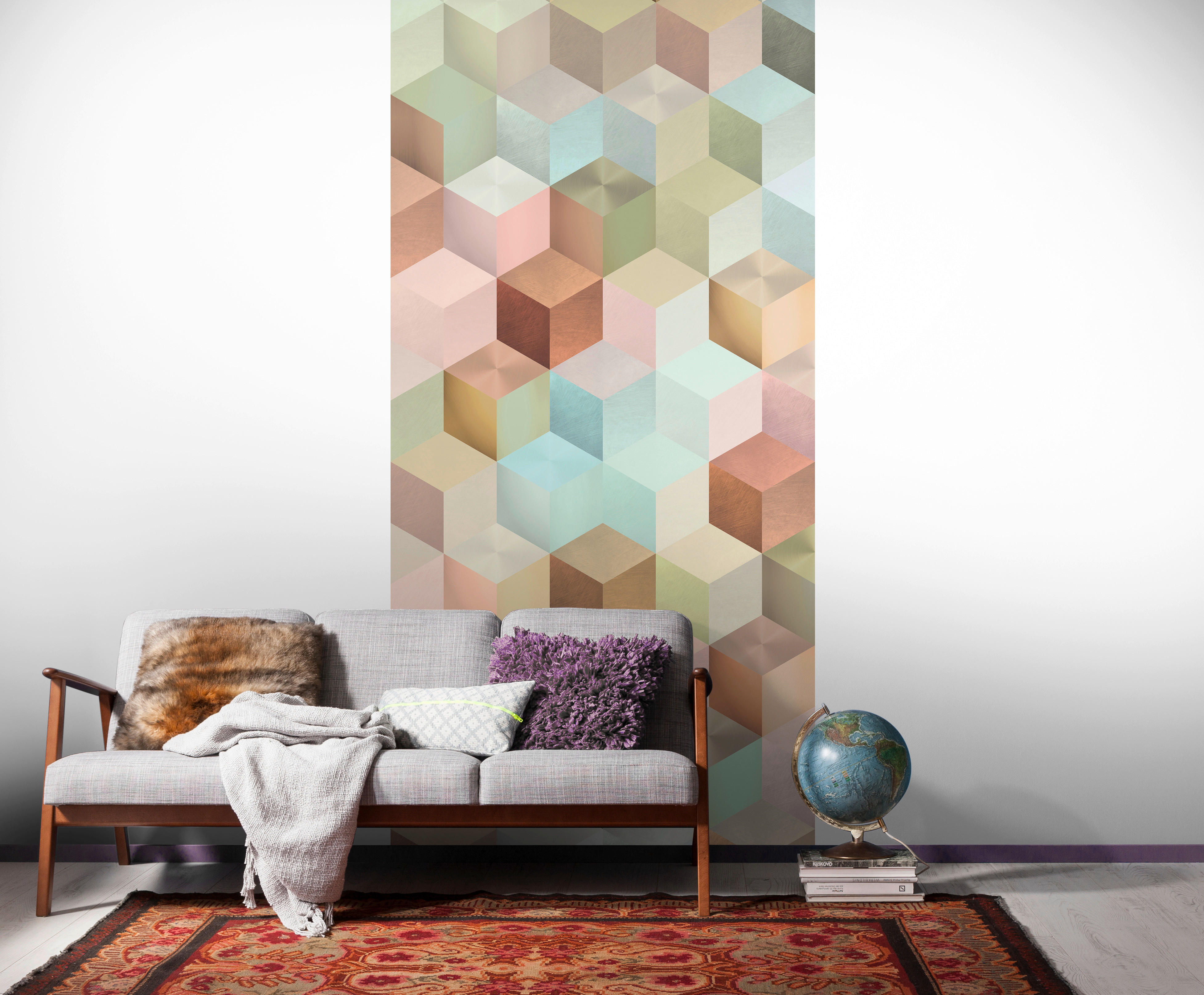 Komar Fototapete Cubes Panel B/L: ca. 100x250 cm Cubes Panel - (100,00/250,00cm) - Komar