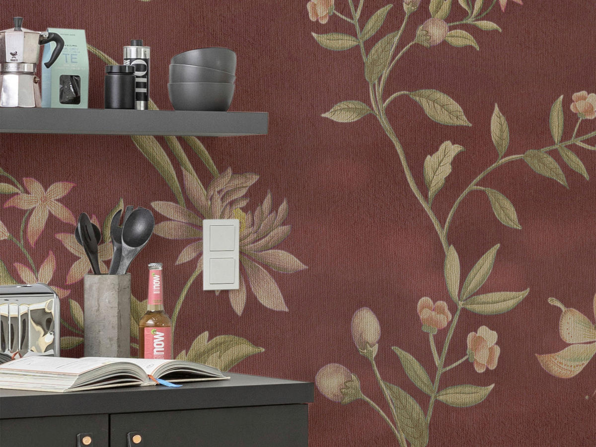 Komar Fototapete Chinoiserie B/L: ca. 250x250 cm Chinoiserie - (250,00/250,00cm) - Komar