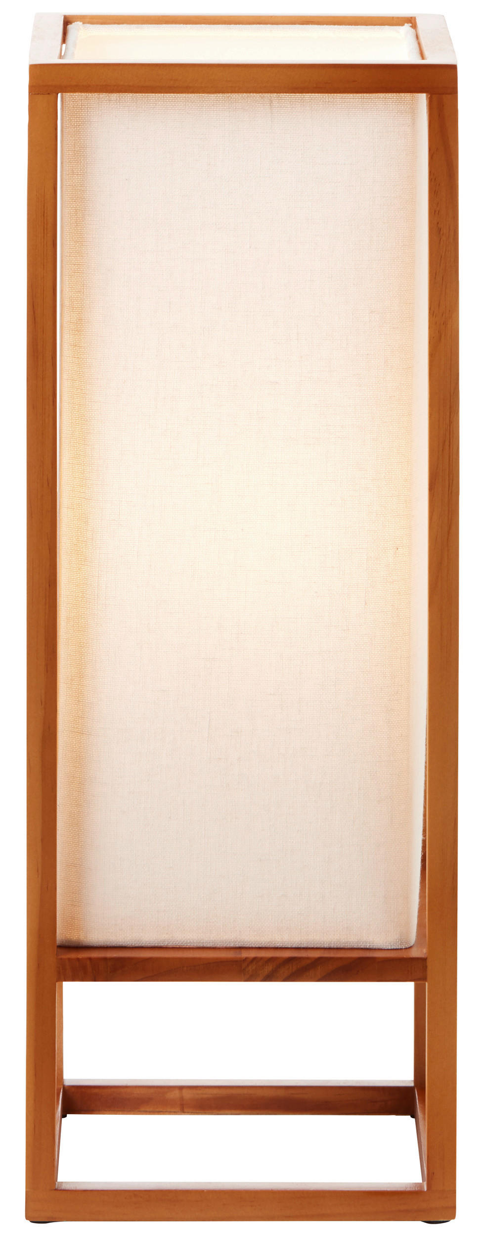 Brilliant Tischleuchte Seaside 93092/09 natur weiß Holz Textil B/H/T: ca. 20x53x20 cm E27 1 Brennstellen Tischleuchte Seaside 93092/09 - weiß/natur (20,00/53,00/20,00cm) - Brilliant