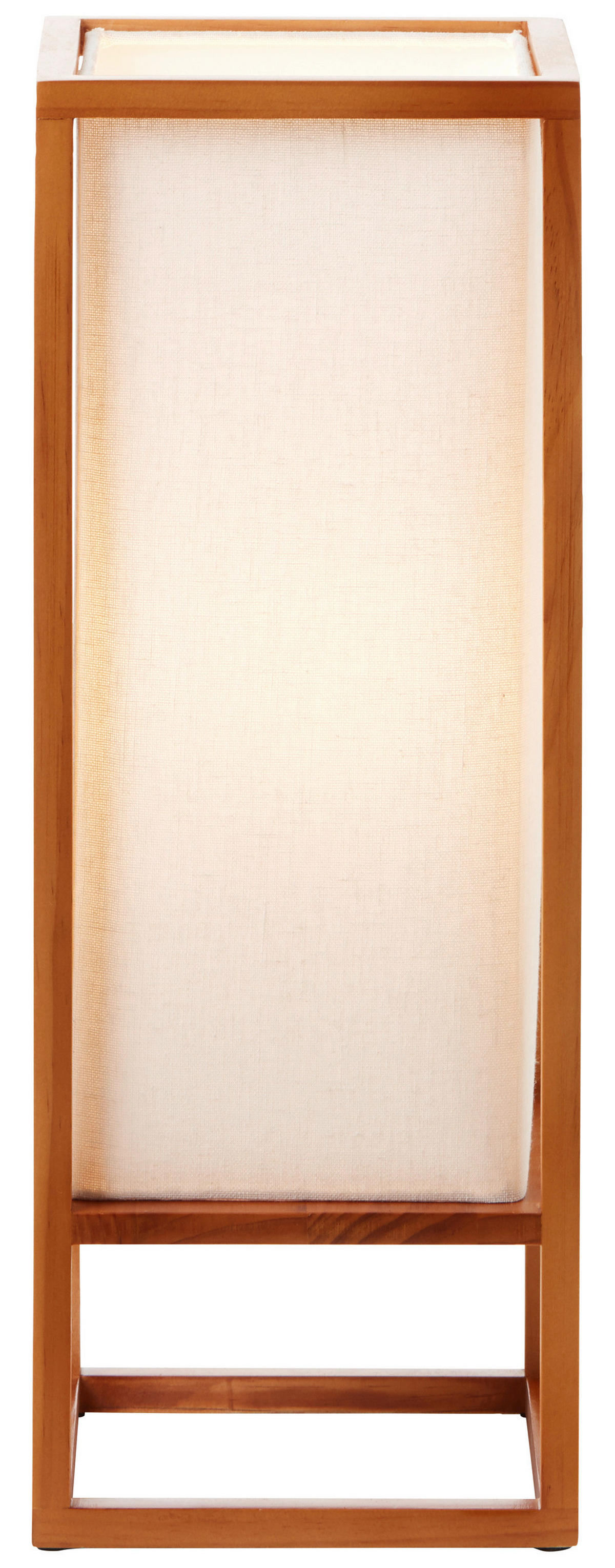 Brilliant Tischleuchte Seaside 93092/09 natur weiß Holz Textil B/H/T: ca. 20x53x20 cm E27 1 Brennstellen Tischleuchte Seaside 93092/09 - weiß/natur (20,00/53,00/20,00cm) - Brilliant