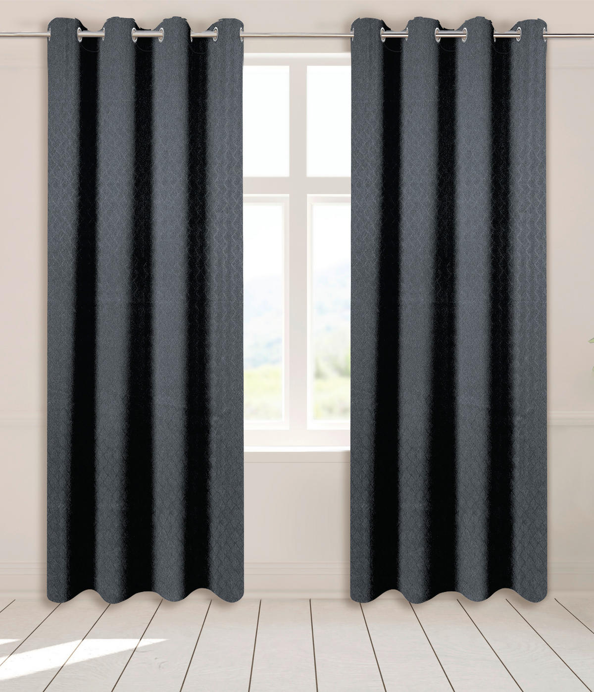 Verdunklungsvorhang Larius anthrazit B/L: ca. 140x245 cm Larius - anthrazit (140,00/245,00cm)
