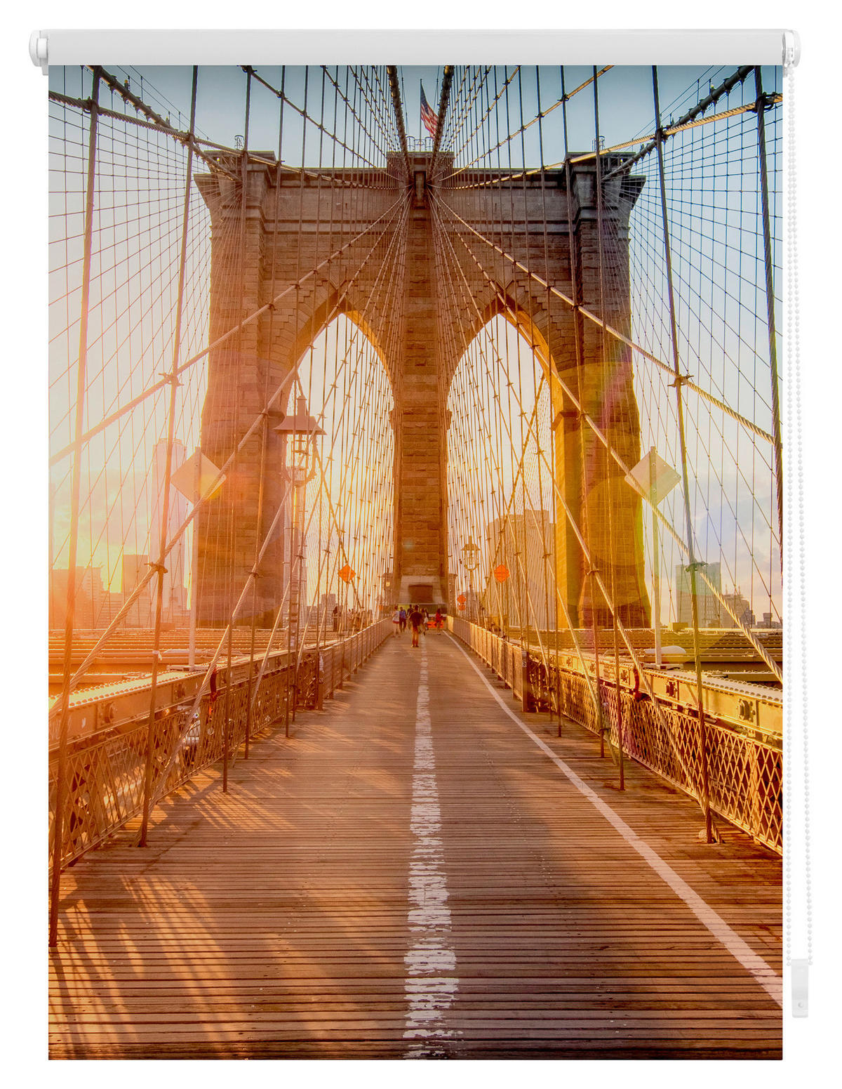 Verdunkelungsrollo Brookly Bridge orange B/L: ca. 70x150 cm Brookly Bridge - orange (70,00/150,00cm) - LICHTBLICK