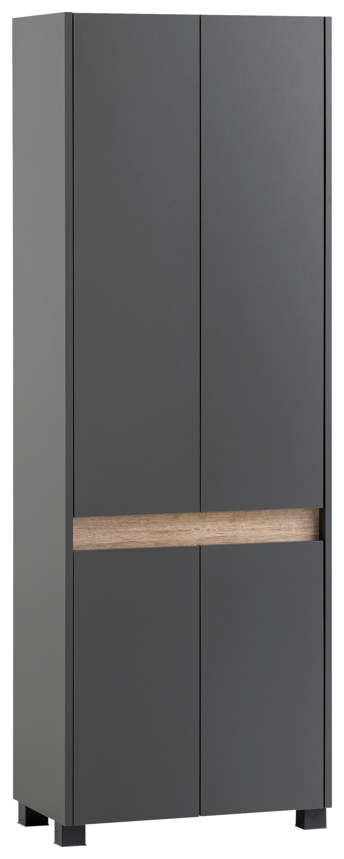 Schuhschrank Cosmo anthrazit B/H/T: ca. 56,9x164,5x33 cm Cosmo - anthrazit (56,90/164,50/33,00cm) - Möbelpartner