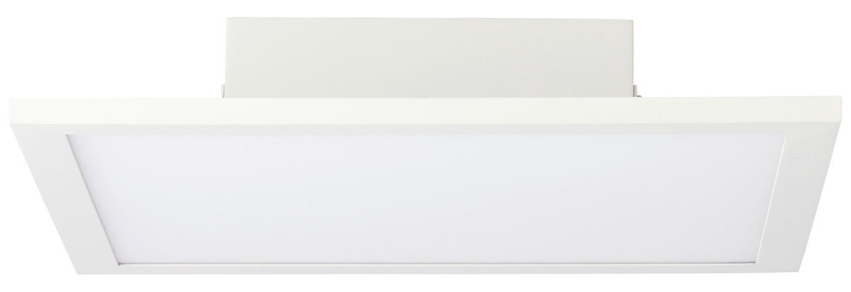 Brilliant Deckenleuchte Buffi G90355A85 weiß Metall Kunststoff B/H/L: ca. 29,5x5x29,5 cm Buffi - weiß (29,50/29,50/5,00cm) - Brilliant