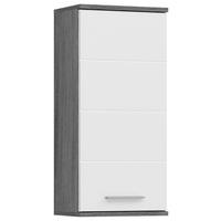 Hängeschrank BLAKE Rauchsilber Nachbildung weiß Hochglanz B/H/T: ca. 35x77x25 cm BLAKE - weiß (35,00/77,00/25,00cm) - xonox.home