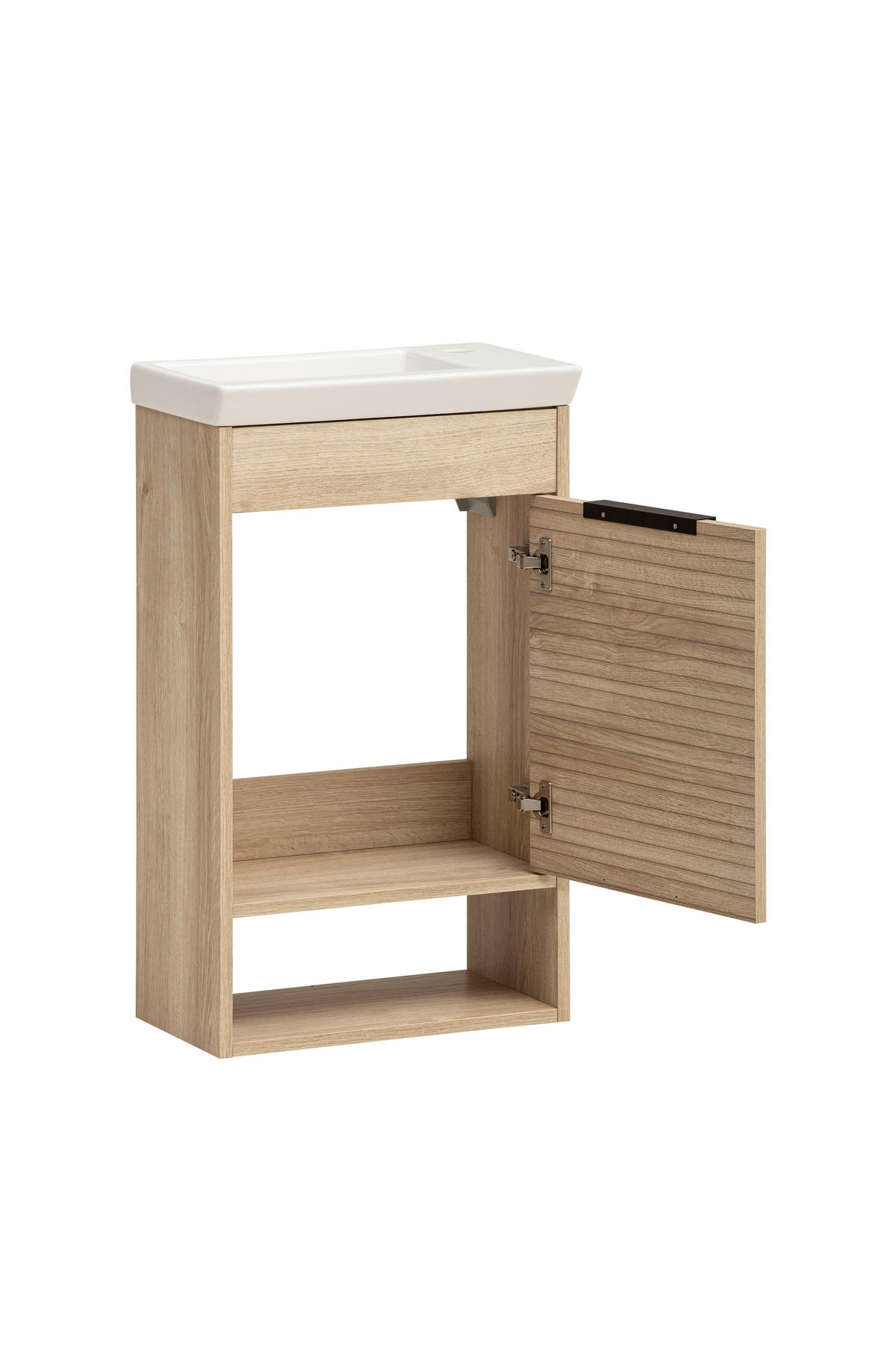 Waschplatz Mads Eiche Nachbildung weiß B/H/T: ca. 45,5x78x27,5 cm Mads - Eiche/weiß (45,50/78,00/27,50cm) - Möbelpartner