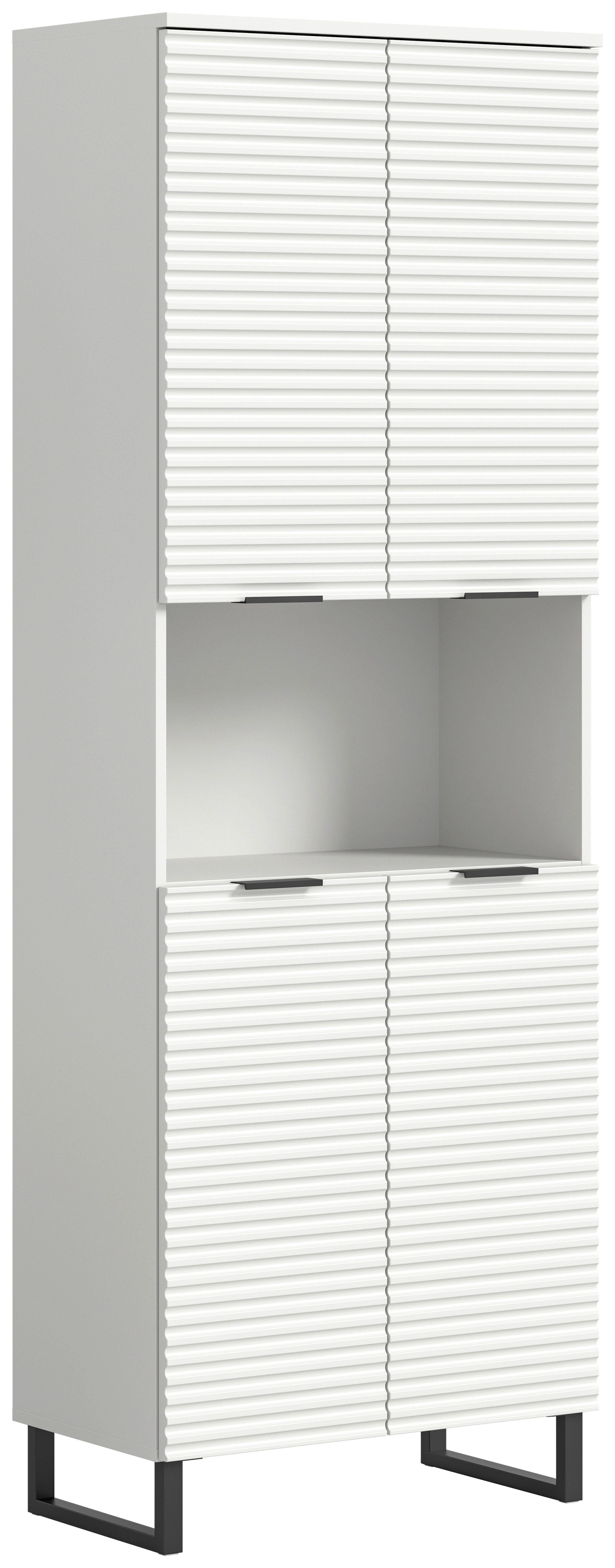 Hochschrank Riff weiß B/H/T: ca. 70x193x34 cm Riff - weiß (70,00/193,00/34,00cm) - xonox.home