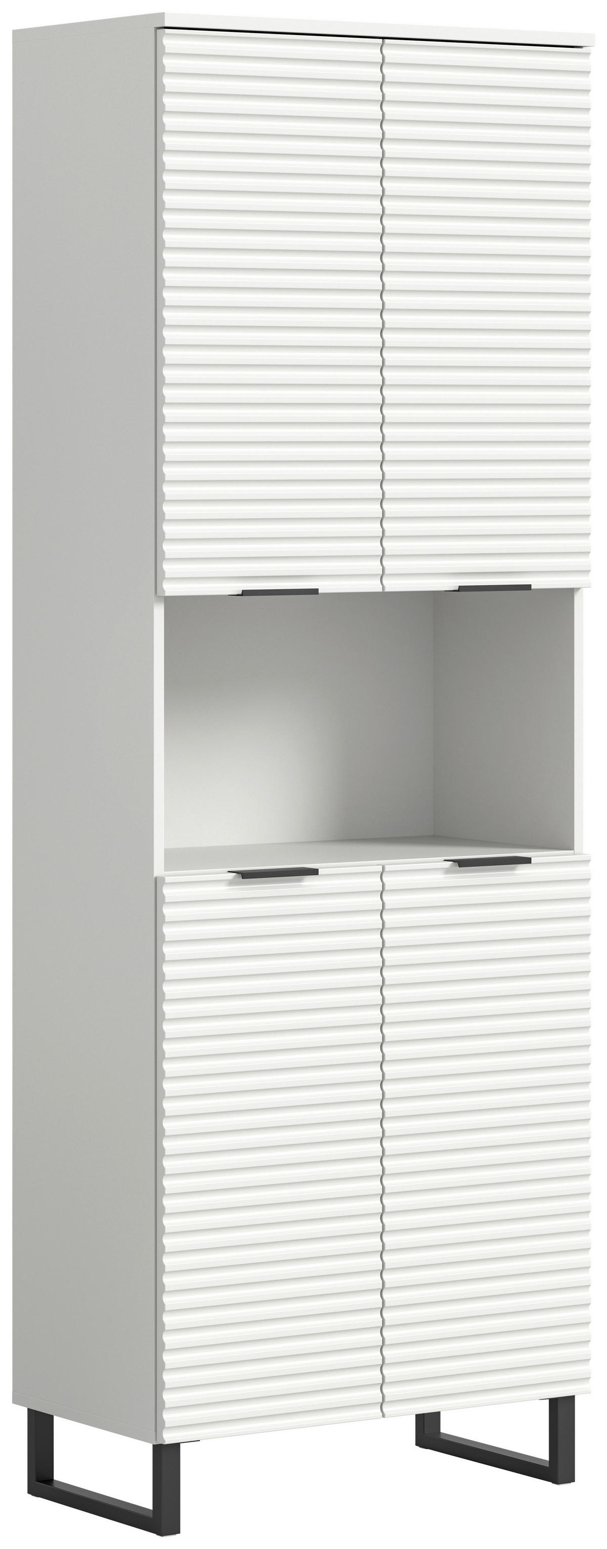 Hochschrank Riff weiß B/H/T: ca. 70x193x34 cm Riff - weiß (70,00/193,00/34,00cm) - xonox.home