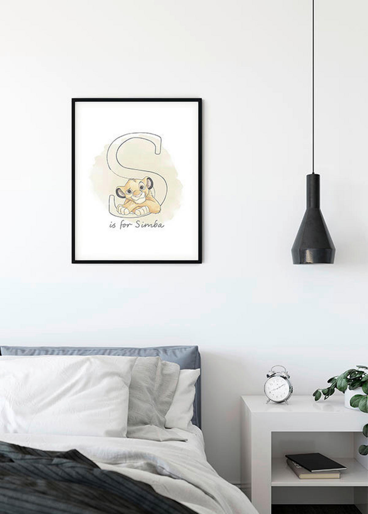 Komar Poster S like Simba Disney B/L: ca. 30x40 cm S like Simba - (30,00/40,00cm) - Komar