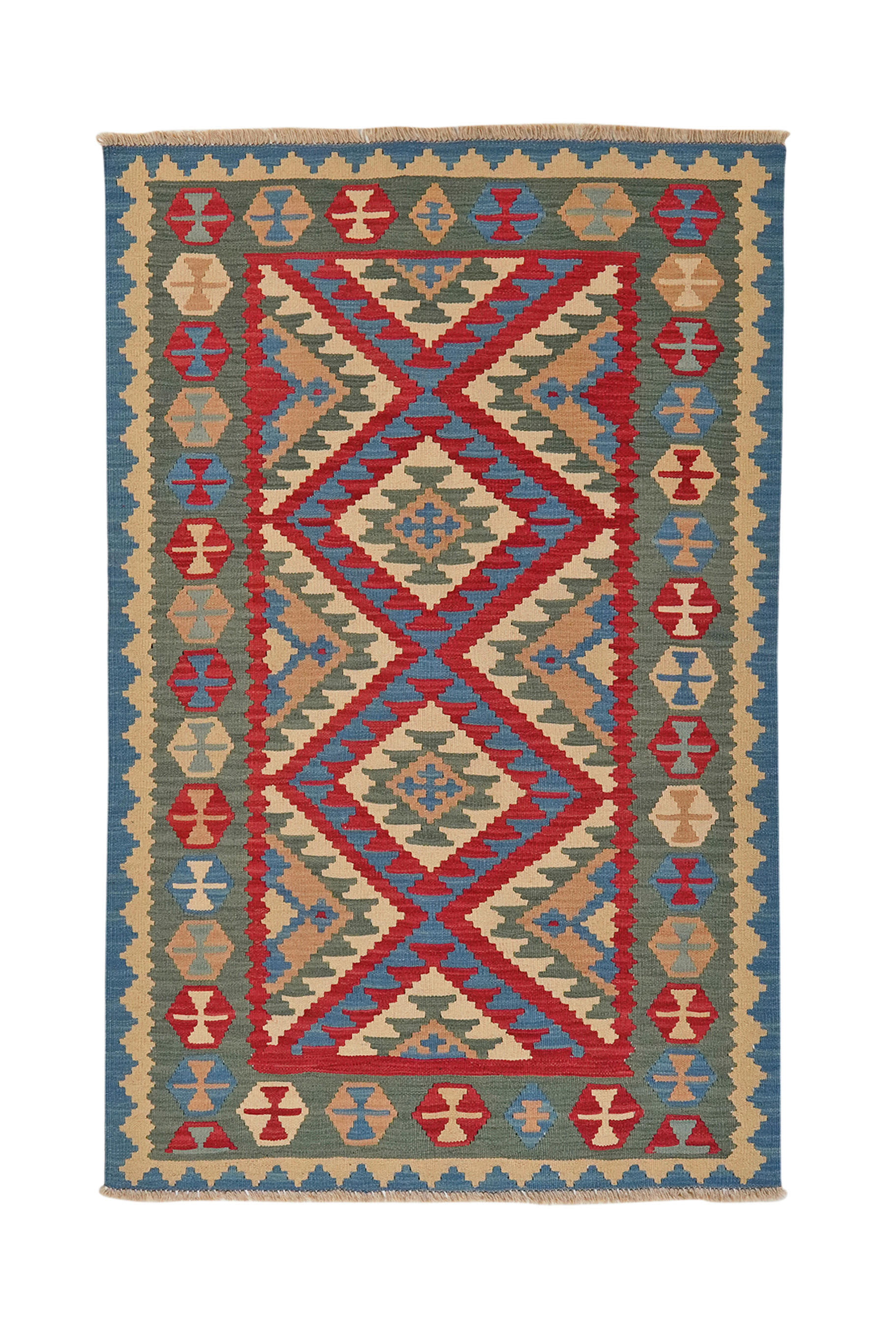 PersaTepp Teppich Kelim Gashgai bunt B/L: ca. 117x182 cm günstig online kaufen