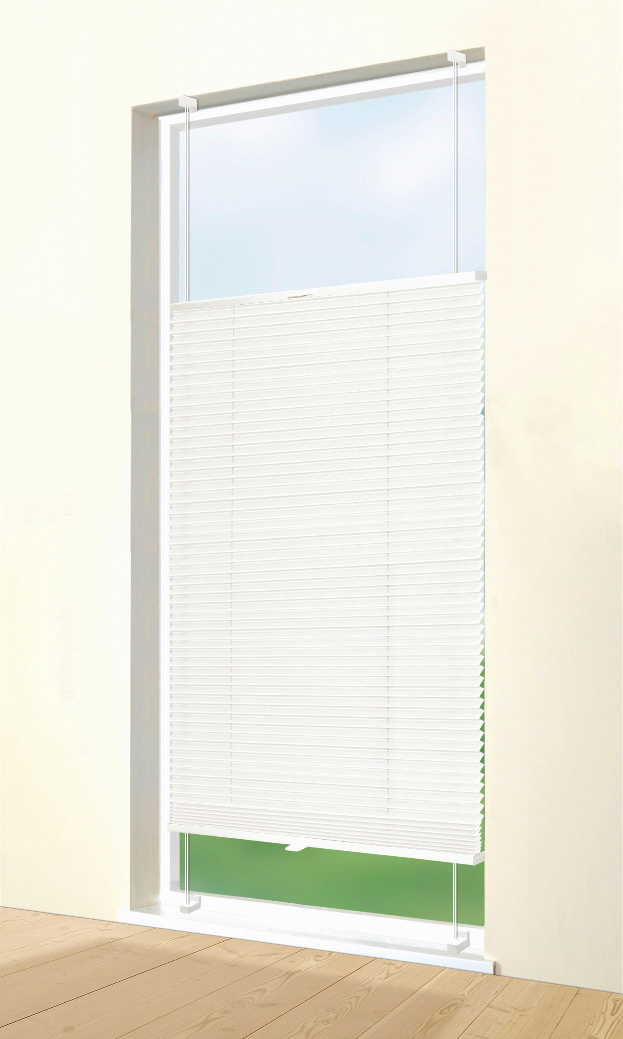 Spann-Plissee Tageslichtqualität weiß B/L: ca. 60x220 cm Spannplissee_TL_Crash - weiß (60,00/220,00cm) - ACUS design collection