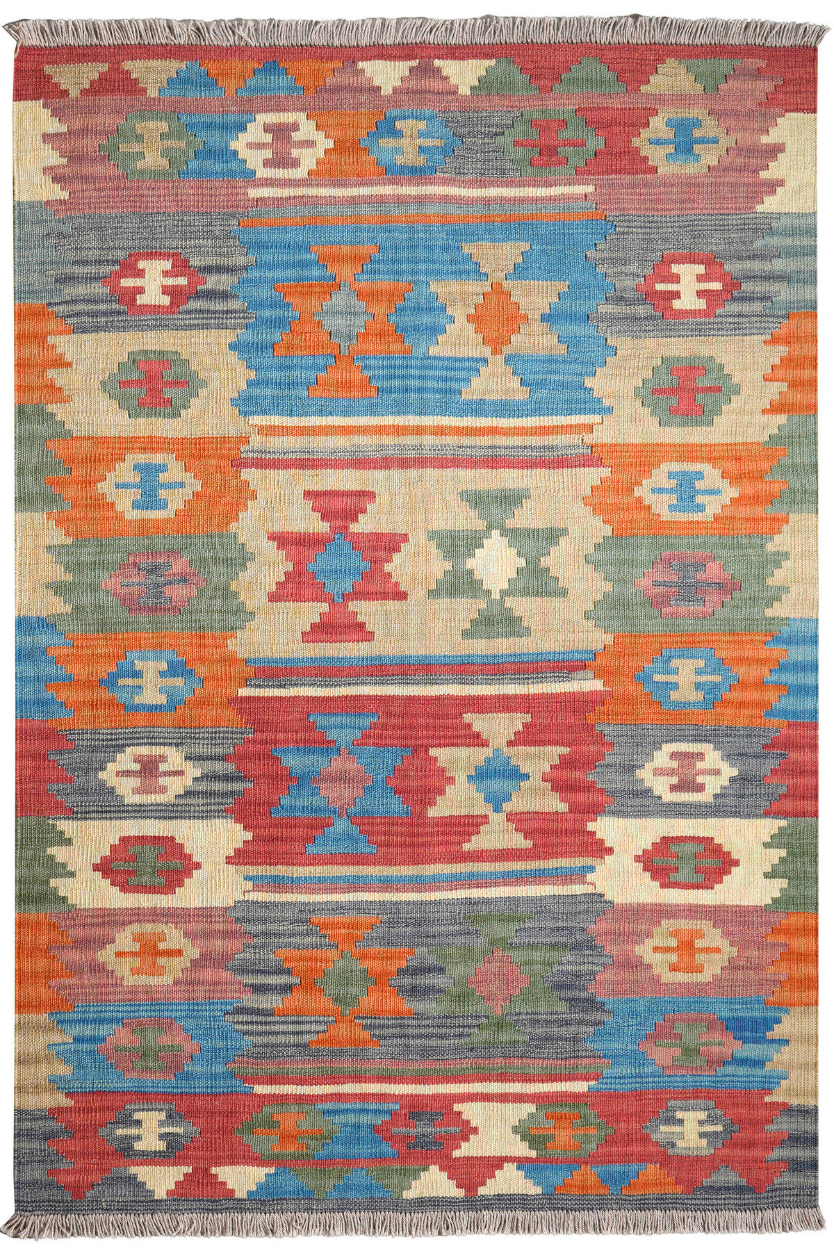 PersaTepp Teppich Kelim Gashgai bunt B/H/L: ca. 104x1x153 cm Kelim Gashgai - bunt (153,00/104,00/1,00cm) - PersaTepp