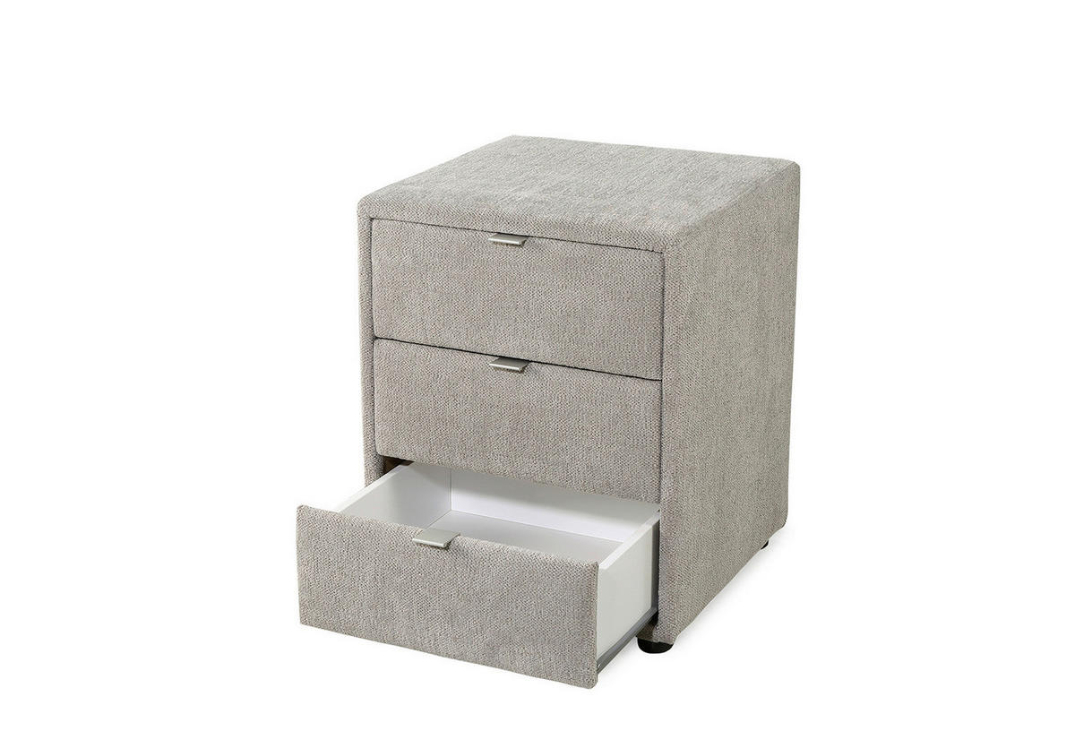 Nachtkonsole  beige-grau Flachgewebe Lore_Nachtkonsole 352/27 - beige-grau (44,00/54,50/45,00cm)