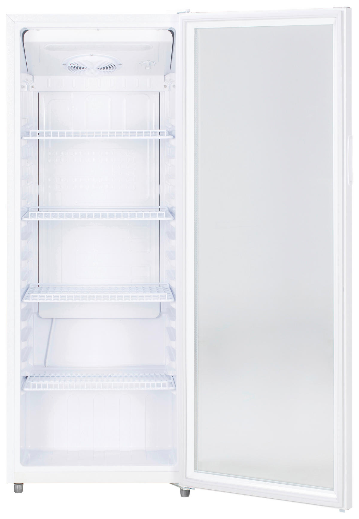 POCOline Glastürkühlschrank GTK144-235 DW weiß B/H/T: ca. 54x144x55 cm Glastürkühlschrank GTK144-235 DW - weiß (54,00/144,00/55,00cm) - POCOline
