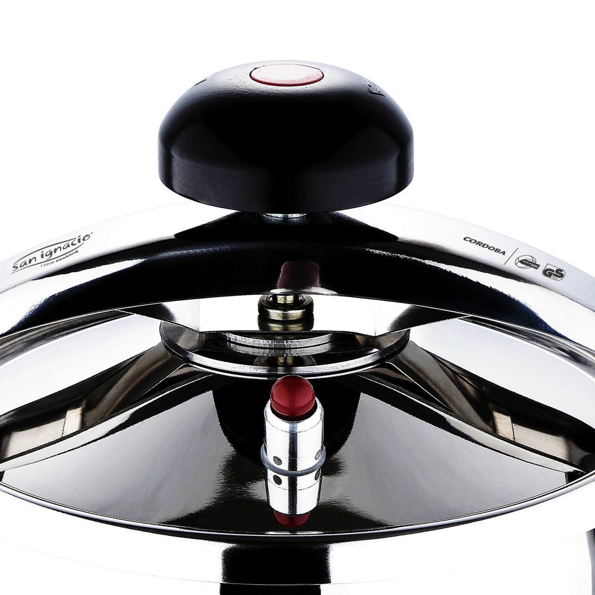 SAN IGNACIO Schnellkochtopf Córdoba silber Edelstahl B/H/L: ca. 26,7x25,8x29,8 cm Córdoba - silber (29,80/26,70/25,80cm) - SAN IGNACIO