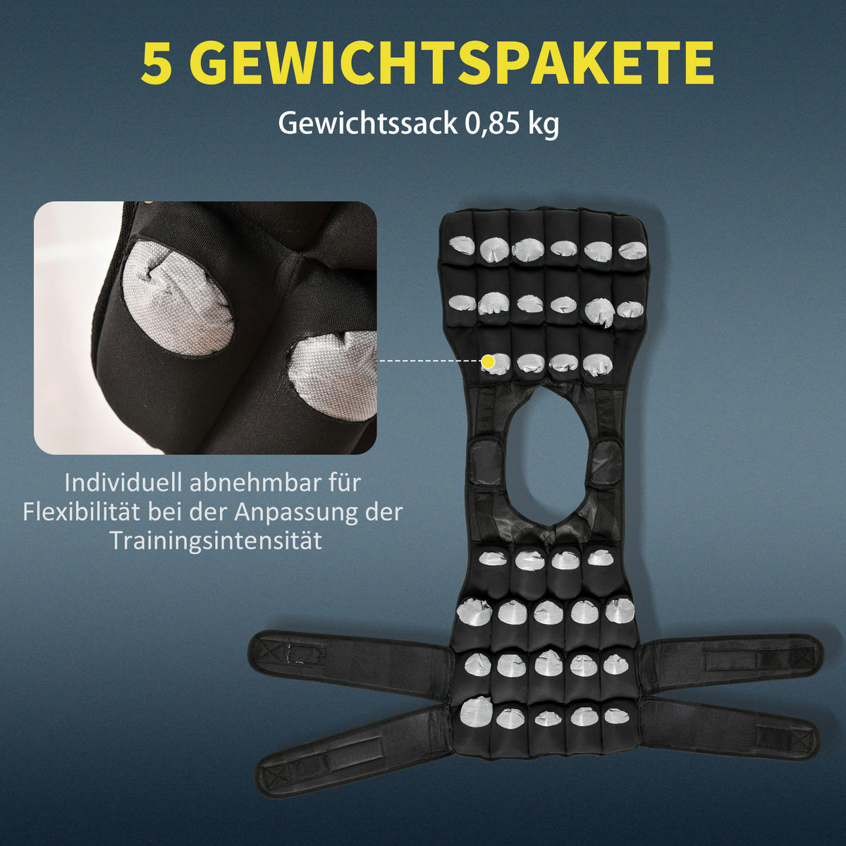 HOMCOM Trainingsweste Trainingsweste - (60,00/50,00/17,00cm) - HOMCOM