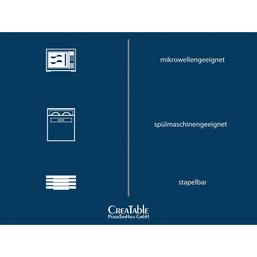 Thumbnail - CreaTable Tafelservice Malmö grau Steinzeug 18 tlg.