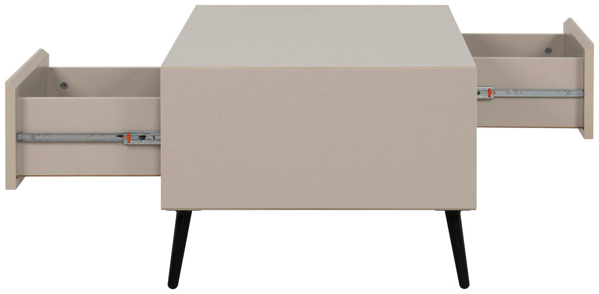 Couchtisch Arona sand schwarz B/H/T: ca. 94x40x55 cm Arona - sand/schwarz (94,00/40,00/55,00cm)