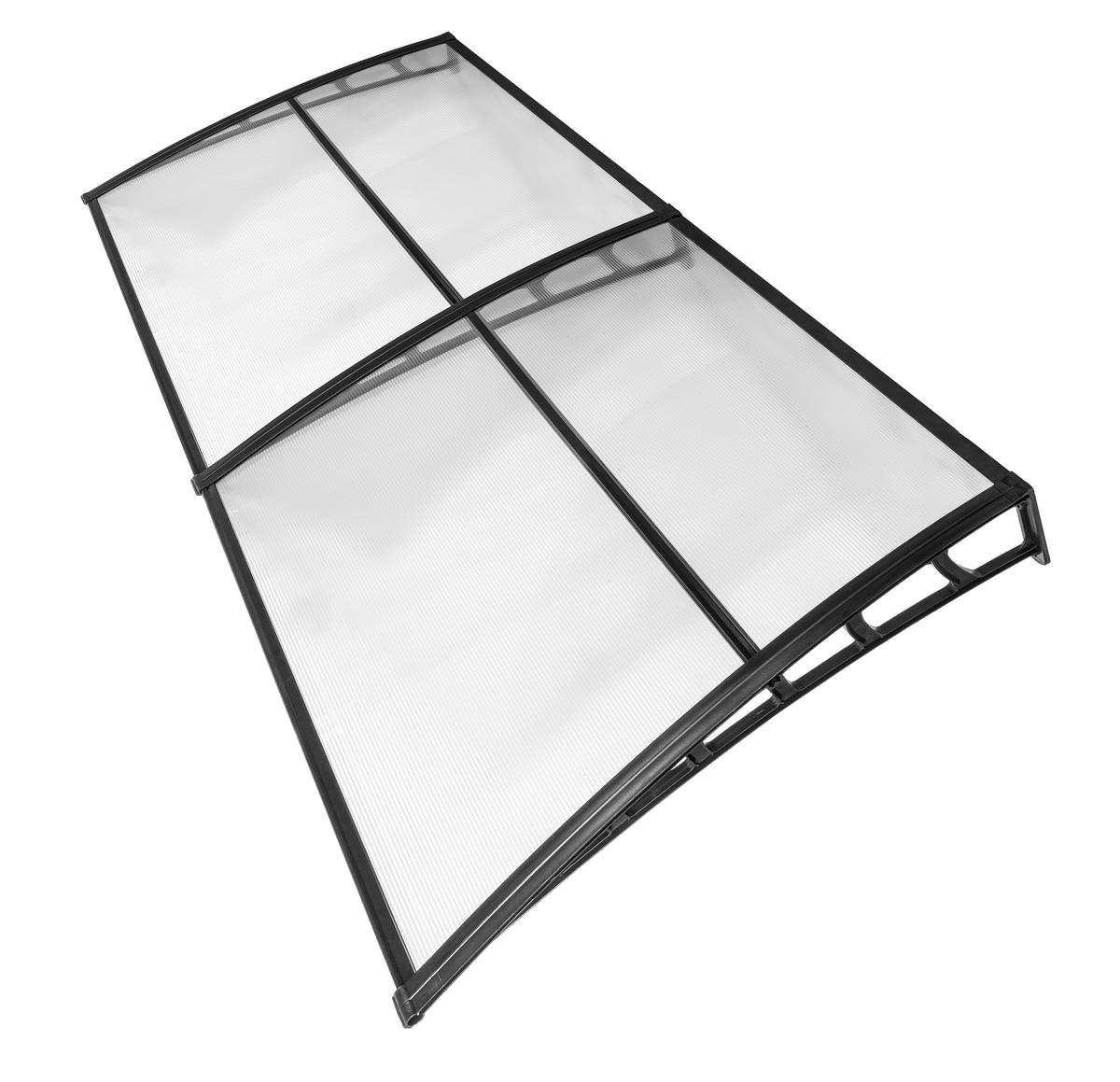 BURTAS VORDACH Vordach transparent B/H/L: ca. 240x23x105 cm Vordach_GRDNL004 - transparent (105,00/240,00/23,00cm) - BURTAS VORDACH