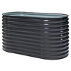 Westmann Hochbeet Oval anthrazit Metall B/H/L: ca. 80x82x160 cm Oval - anthrazit (160,00/80,00/82,00cm) - Westmann