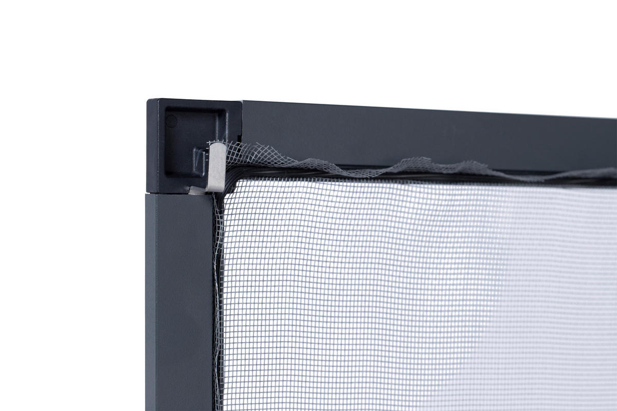 Fliegengitter anthrazit B/L: ca. 130x150 cm Fliegengitter-Spannrahmen - anthrazit (130,00/150,00cm)