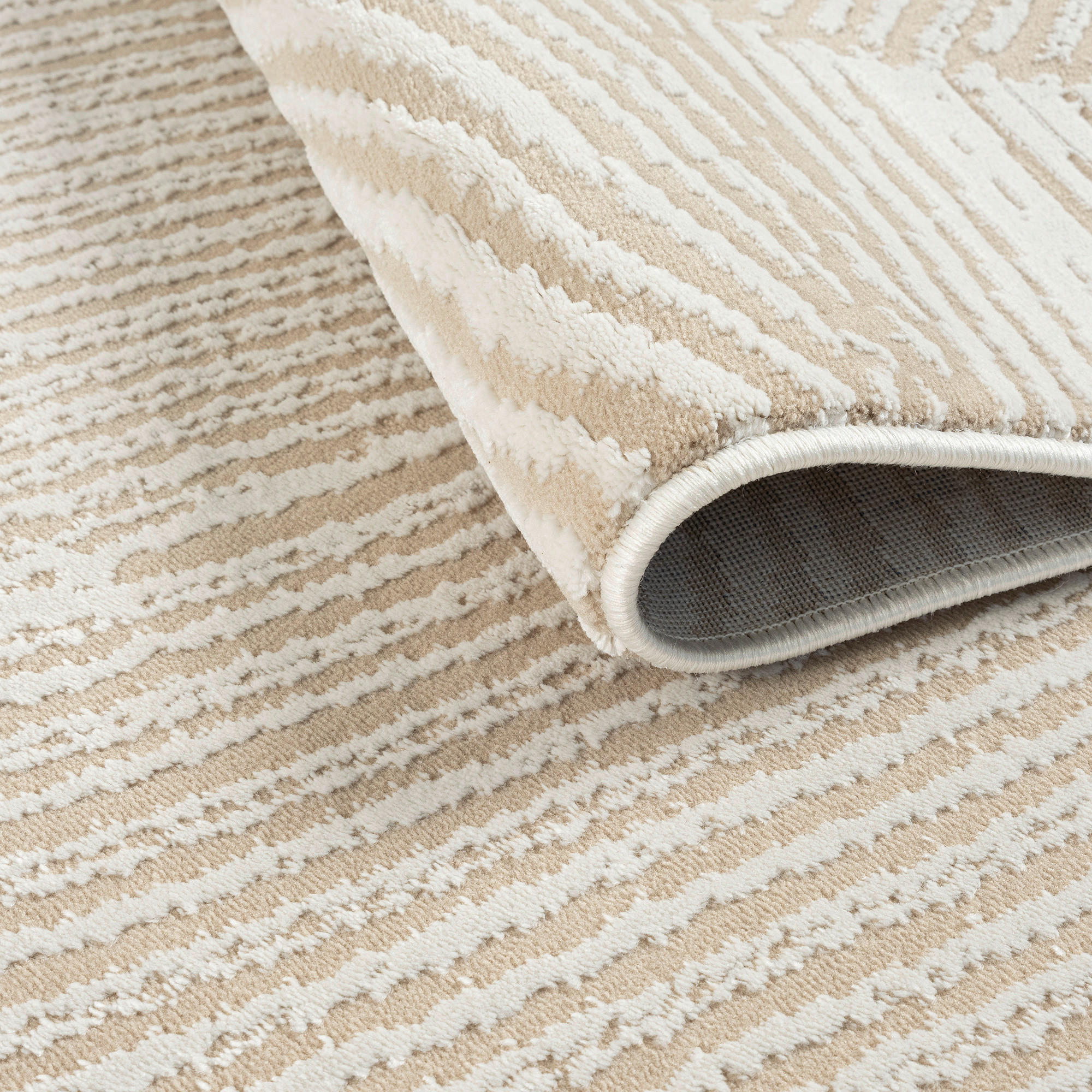 Thumbnail - Sanat Kurzflorteppich HERA beige B/L: ca. 160x220 cm