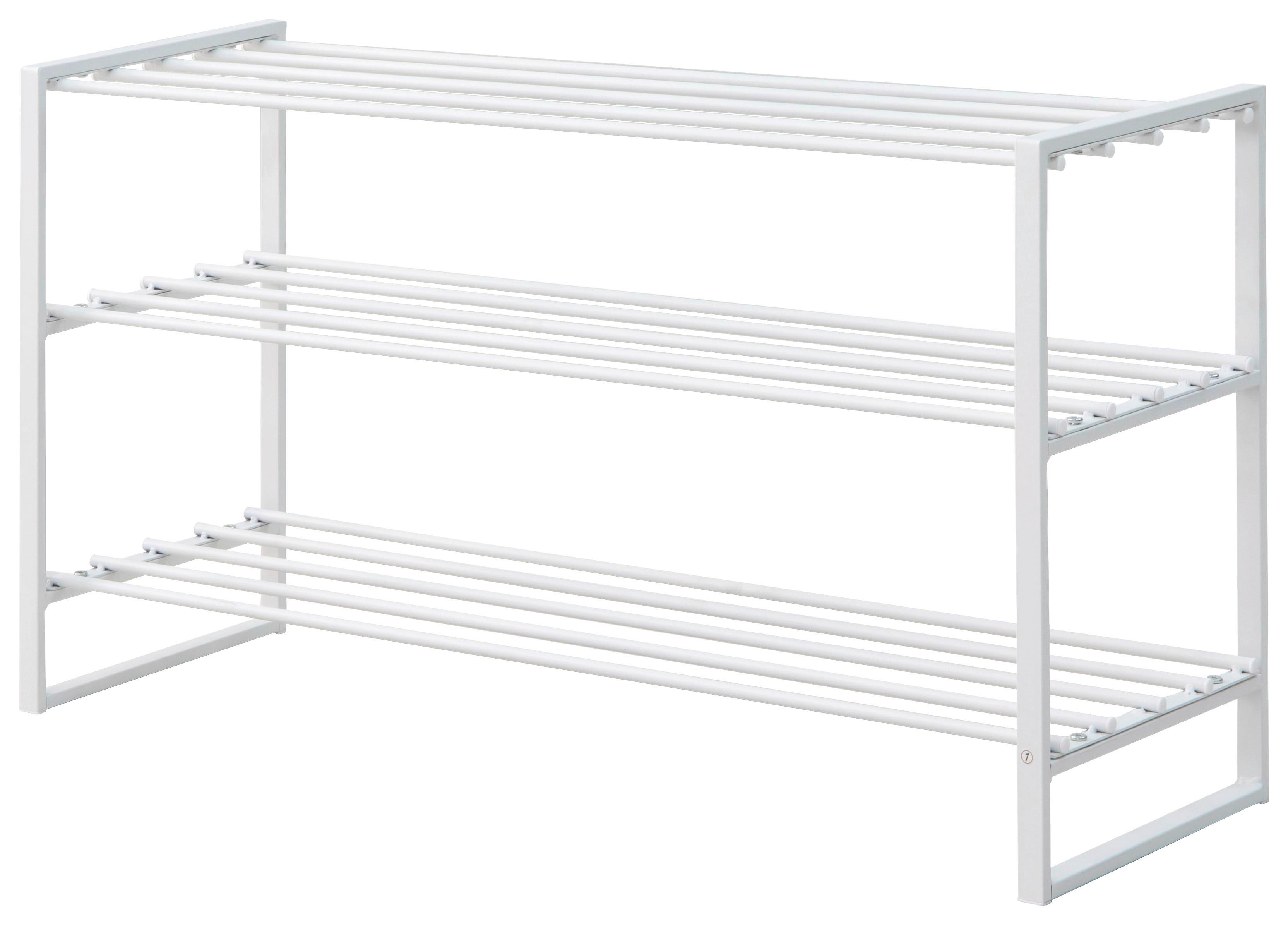 Schuhregal Stine weiß Metall B/H/T: ca. 90x50x30 cm Stine - weiß (90,00/50,00/30,00cm)