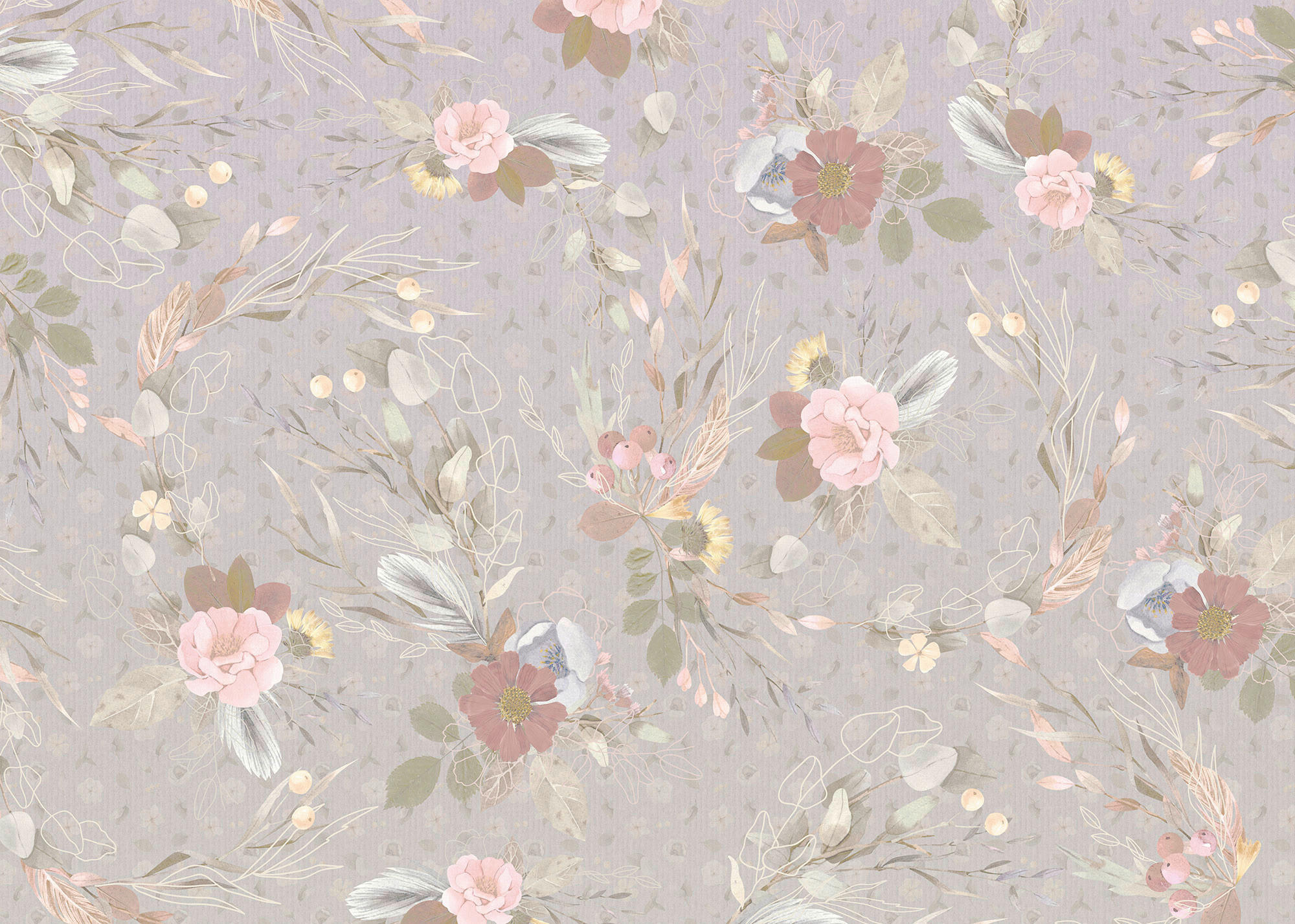 Komar Fototapete Endless Spring B/L: ca. 350x250 cm Endless Spring - (350,00/250,00cm) - Komar