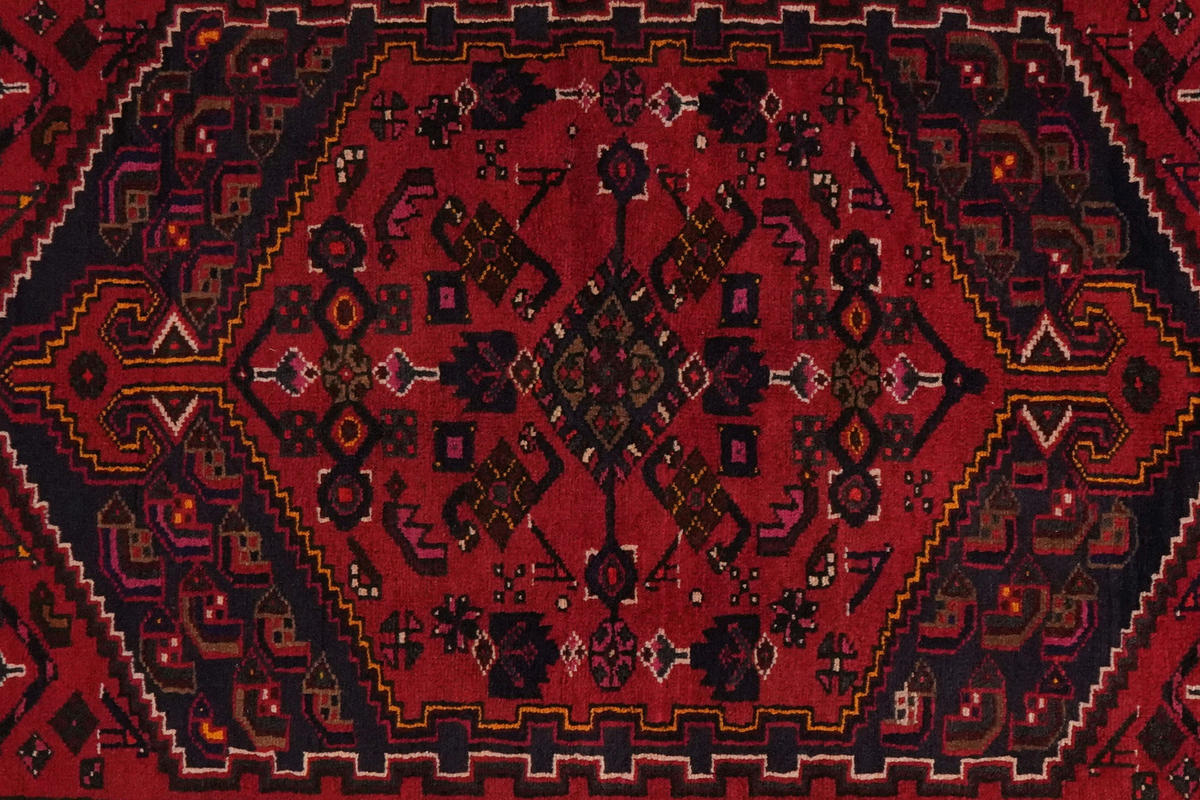PersaTepp Teppich Khamseh rot B/H/L: ca. 139x1x239 cm Khamseh - blau/rot (239,00/139,00/1,00cm) - PersaTepp